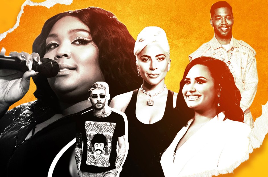 Lizzo, Zayn, Lady Gaga, Demi Lovato, Kid Cudi