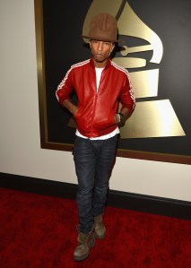 LOS ANGELES, CA - JANUARY 26:  Singer Pharrell attends the 56th GRAMMY Awards at Staples Center on January 26, 2014 in Los Angeles, California.  (Photo by Lester Cohen/WireImage)