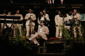 Bad Bunny performs onstage during night 1 of Bad Bunny: "No Me Quiero Ir De Aqui" Residencia En El Choli at Coliseo de Puerto Rico José Miguel Agrelot on July 11, 2025 in San Juan, Puerto Rico.