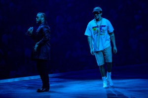 Bad Bunny performs onstage during night 2 of Bad Bunny: "No Me Quiero Ir De Aqui" Residencia En El Choli at Coliseo de Puerto Rico José Miguel Agrelot on July 12, 2025 in San Juan, Puerto Rico.