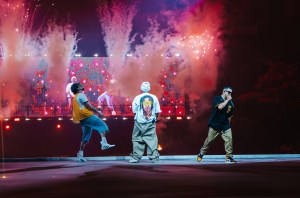 Bad Bunny performs onstage during night 3 of Bad Bunny: "No Me Quiero Ir De Aqui" Residencia En El Choli at Coliseo de Puerto Rico José Miguel Agrelot on July 13, 2025 in San Juan, Puerto Rico.