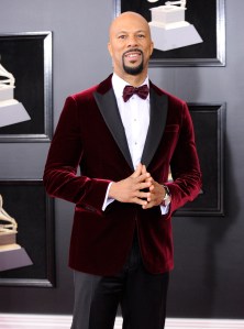 Common on the red carpet at The 60th Annual Grammy Awards at New York City's Madison Square Garden on Sunday, Jan. 28, 2018.