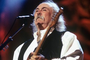 David Crosby performing with Crosby, Stills, Nash & Young at Farm Aid in Bristow, Virginia on September 17, 2000.