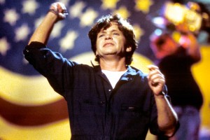 John Mellencamp performs on stage at Farm Aid 2001: A Concert for America, Noblesville, Indiana, United States, 29th September 2001.