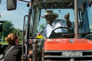 Farmer John W. Boyd Jr. talks to media on  September 16, 2010 in Washington, DC.