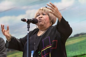 Mavis Staples performs during Farm Aid 30 at FirstMerit Bank Pavilion at Northerly Island on September 19, 2015 in Chicago, Illinois.