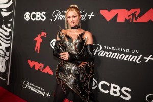 Paris Hilton at the MTV Video Music Awards 2025 held at UBS Arena on September 07, 2025 in New York, New York.