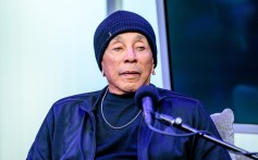 Smokey Robinson with Moderator Stevie Van Zandt discuss the new album "What the World Needs Now"  at SiriusXM Studios on April 23, 2025 in New York City. (Photo by Roy Rochlin/Getty Images)
