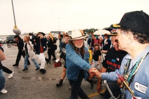 Willie Nelson at Farm Aid 1997.